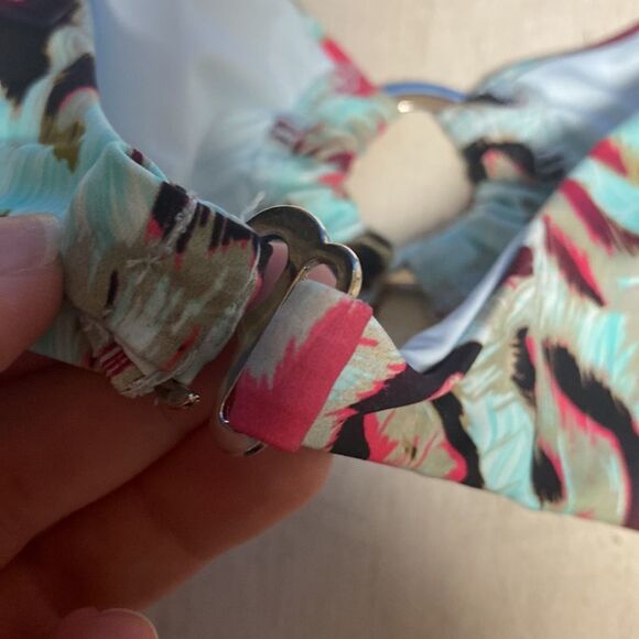 TiniBikini Swimwear 2 Piece Bikini Swimsuit Short Cap Sleeve Top & Bottoms XL - Picture 11 of 12